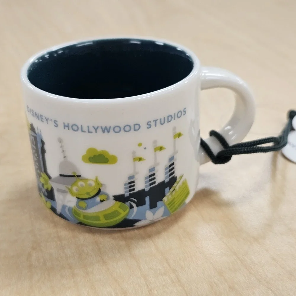 Starbucks Disney Parks You Are Here Hollywood Studios 2 oz Mini Mug Ornament